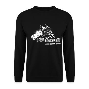 Photographe zoom zoom - Sweat-shirt Unisexe - noir - Devant - Alina (178cm) & Michal (187cm)