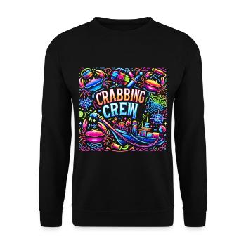 Crabbing Crew 19 - Unisex Sweatshirt - black - Front - Alina (178cm) & Michal (187cm)