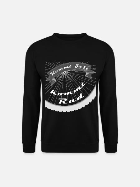 Kommt Zeit kommt Rad - Unisex Pullover - Schwarz