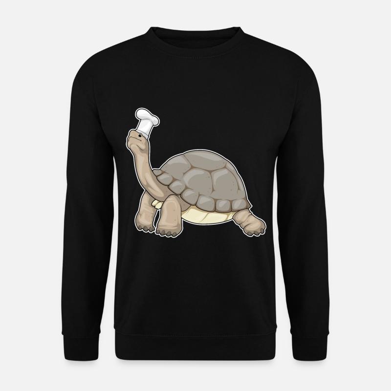 Turtle Chef Chef Hat - Unisex Sweatshirt - black