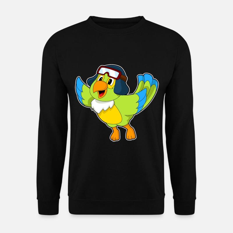 Parrot Pilot Pilot Cap - Unisex Sweatshirt - black