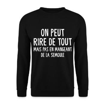 Citation drôle, citation drôle - Sweat-shirt Unisexe - noir - Devant - Alina (178cm) & Michal (187cm)