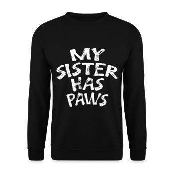 Ma sœur a des pattes 3 - Sweat-shirt Unisexe - noir - Devant - Alina (178cm) & Michal (187cm)