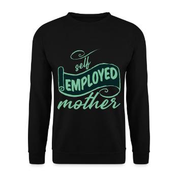 Mère indépendante 2 - Sweat-shirt Unisexe - noir - Devant - Alina (178cm) & Michal (187cm)