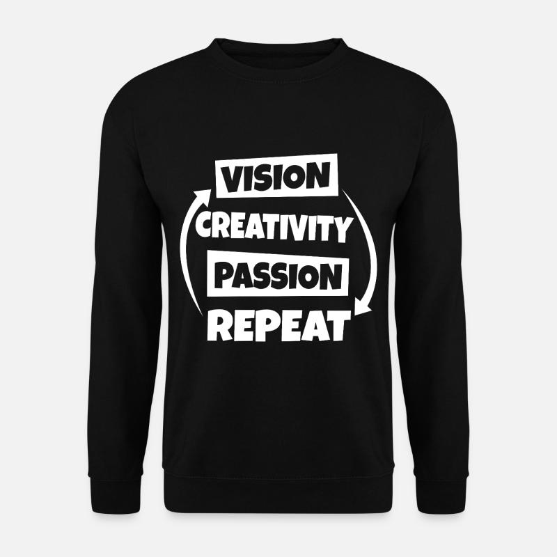 Vision Creativity Passion - Unisex Sweatshirt - black