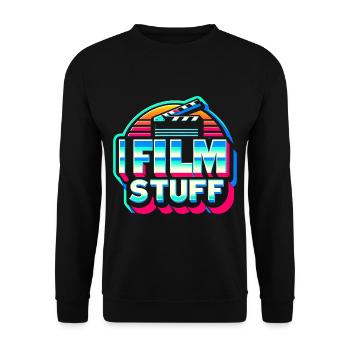 I Film Stuff 17 - Unisex Sweatshirt - black - Front - Alina (178cm) & Michal (187cm)
