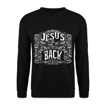 Jésus est là pour moi 21 - Sweat-shirt Unisexe - noir - Devant - Alina (178cm) & Michal (187cm)