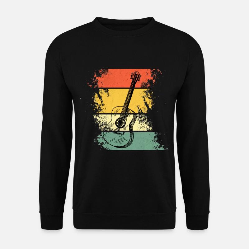 Gitarre retro musik - Unisex Pullover - Schwarz