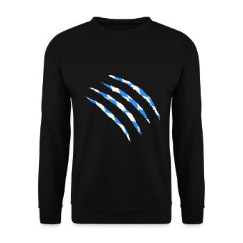 Bayern - Unisex Pullover - Schwarz - Vorne - Alina (178cm) & Michal (187cm)