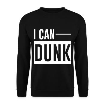 I Can Dunk 4 - Unisex Pullover - Schwarz - Vorne - Alina (178cm) & Michal (187cm)