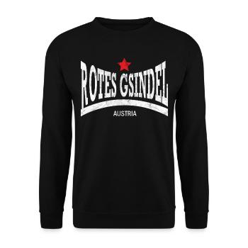 rotes gsindel, austria - Unisex Pullover - Schwarz - Vorne - Alina (178cm) & Michal (187cm)