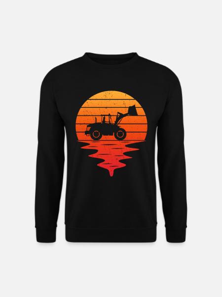 Retro wheel loader - Unisex Sweatshirt - black