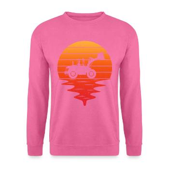 Retro wheel loader - Unisex Sweatshirt - pink - Front