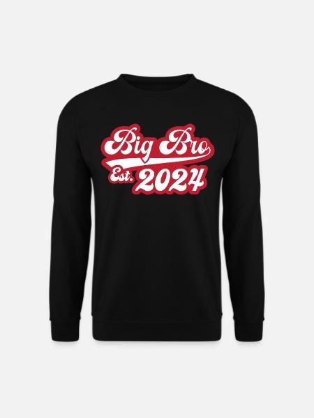 Big Bro Est 2024 - Unisex Sweatshirt - black
