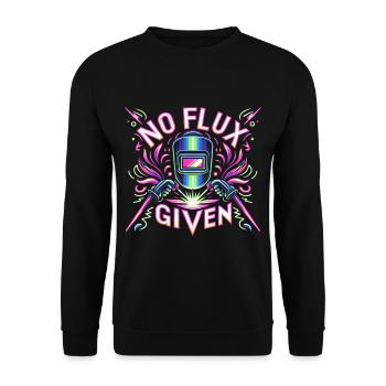 Pas de flux donné 20 - Sweat-shirt Unisexe - noir - Devant - Alina (178cm) & Michal (187cm)