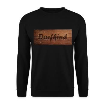 enfant du village - Sweat-shirt Unisexe - noir - Devant - Alina (178cm) & Michal (187cm)