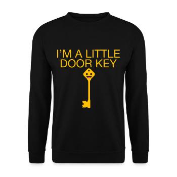 I'm A Little Door Key 4 - Unisex Pullover - Schwarz - Vorne - Alina (178cm) & Michal (187cm)