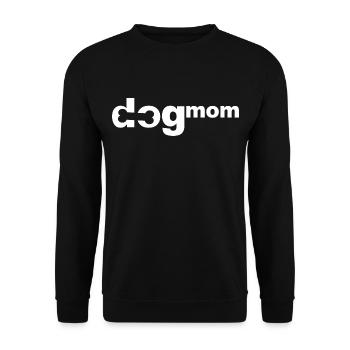 Dogmom - The Dog Mama - Unisex Sweatshirt - black - Front - Alina (178cm) & Michal (187cm)