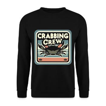 Crabbing Crew 15 - Unisex Pullover - Schwarz - Vorne - Alina (178cm) & Michal (187cm)