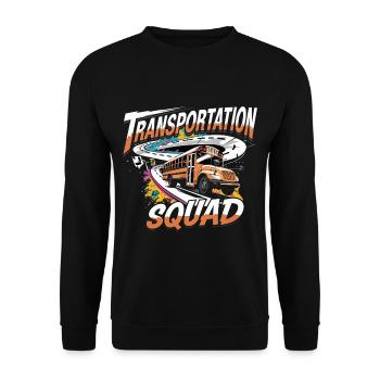Transportation Squad 4 - Unisex Pullover - Schwarz - Vorne - Alina (178cm) & Michal (187cm)