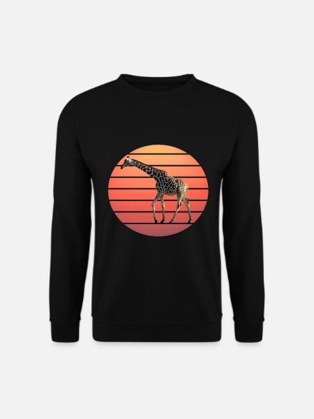 Sun Giraffe Africa Safari Wildlife - Unisex Sweatshirt - black