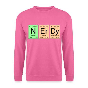Tableau périodique - NErDy - Sweat-shirt Unisexe - rose - Devant