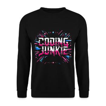 Accro au codage 15 - Sweat-shirt Unisexe - noir - Devant - Alina (178cm) & Michal (187cm)