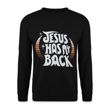 Jésus est là pour moi 23 - Sweat-shirt Unisexe - noir - Devant - Alina (178cm) & Michal (187cm)