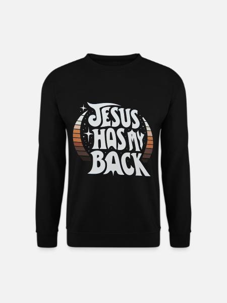 Jesus Has My Back 23 - Unisex Sweatshirt - black