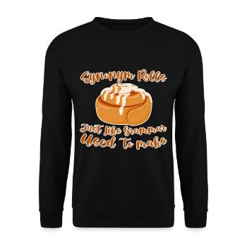 Synonym Rolls Just Like Grammar Used To Make 2 - Unisex Sweatshirt - black - Front - Alina (178cm) & Michal (187cm)
