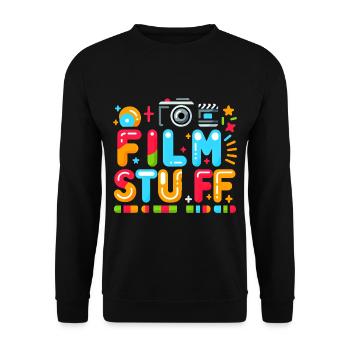 I Film Stuff 11 - Unisex Sweatshirt - black - Front - Alina (178cm) & Michal (187cm)