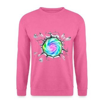 Portal Parallelwelt Universum Comic - Unisex Pullover - Pink - Vorne