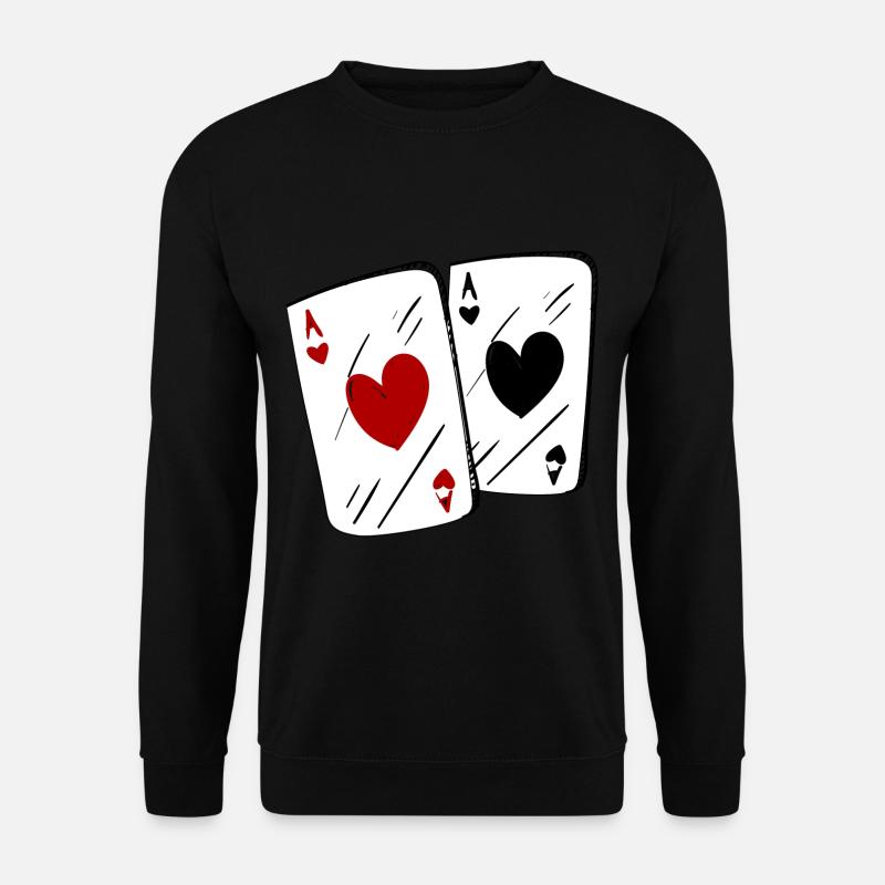 Ace of Hearts 5 - Unisex Pullover - Schwarz
