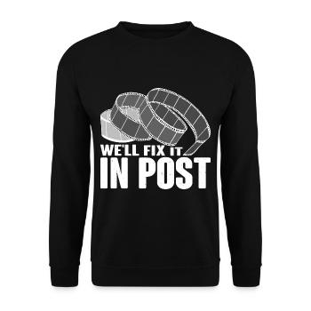 Nous allons le réparer dans Post 22 - Sweat-shirt Unisexe - noir - Devant - Alina (178cm) & Michal (187cm)