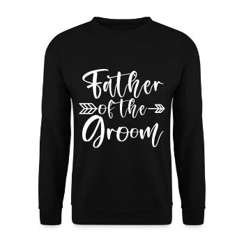 Père du marié - Sweat-shirt Unisexe - noir - Devant - Alina (178cm) & Michal (187cm)