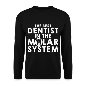The Best Dentist In The Molar System 4 - Unisex Sweatshirt - black - Front - Alina (178cm) & Michal (187cm)