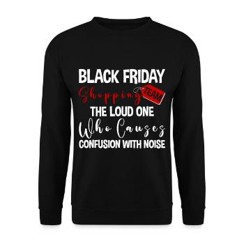Équipe d’achat du Black Friday 2 - Sweat-shirt Unisexe - noir - Devant - Alina (178cm) & Michal (187cm)