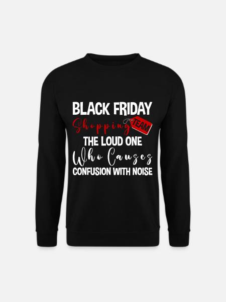 Black Friday Shopping Team 2 - Unisex Sweatshirt - black
