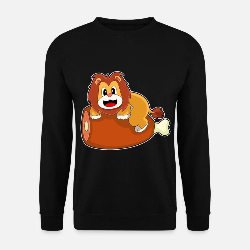 Löwe Fleisch - Unisex Pullover - Schwarz