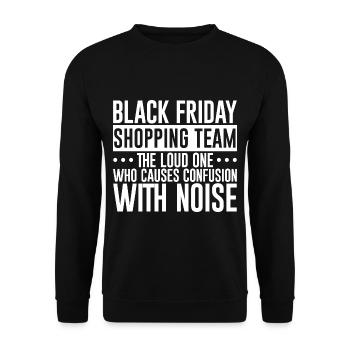 Équipe d’achat du Black Friday 1 - Sweat-shirt Unisexe - noir - Devant - Alina (178cm) & Michal (187cm)