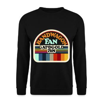 Bandwagon Fan 18 - Unisex Pullover - Schwarz - Vorne - Alina (178cm) & Michal (187cm)