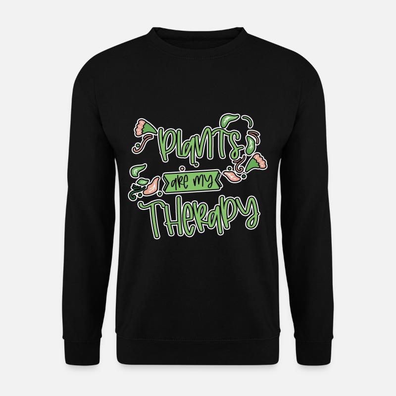 Plants Are My Therapy 4 - Unisex Sweatshirt - black