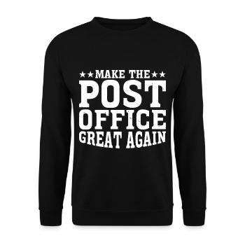 Make The Post Office Great Again 2 - Sweat-shirt Unisexe - noir - Devant - Alina (178cm) & Michal (187cm)
