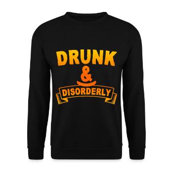 Drunk And Disorderly 4 - Unisex Sweatshirt - black - Front - Alina (178cm) & Michal (187cm)