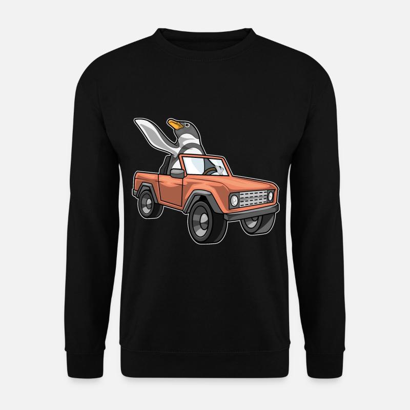Penguin Car - Unisex Sweatshirt - black