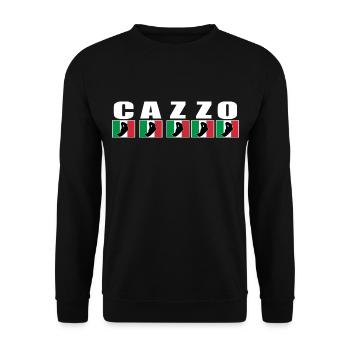 Italiener, Italienischer Spruch - Unisex Pullover - Schwarz - Vorne - Alina (178cm) & Michal (187cm)