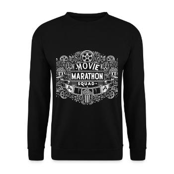 Film Marathon Squad 2 - Sweat-shirt Unisexe - noir - Devant - Alina (178cm) & Michal (187cm)