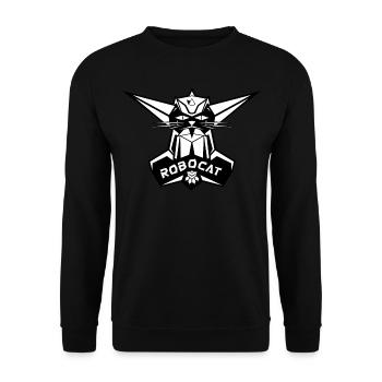 RoboCat, le Robot Chat - Humour Geek - Sweat-shirt Unisexe - noir - Devant - Alina (178cm) & Michal (187cm)