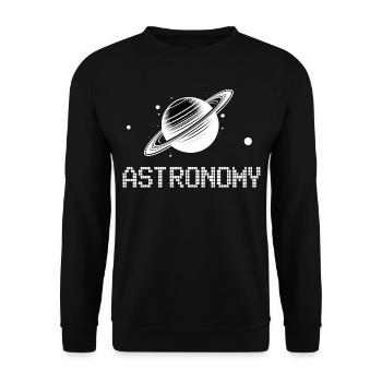 Astronomy - Unisex Sweatshirt - black - Front - Alina (178cm) & Michal (187cm)