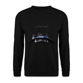 Gravity is holding me down to Earth - Unisex Pullover - Schwarz - Vorne - Alina (178cm) & Michal (187cm)
